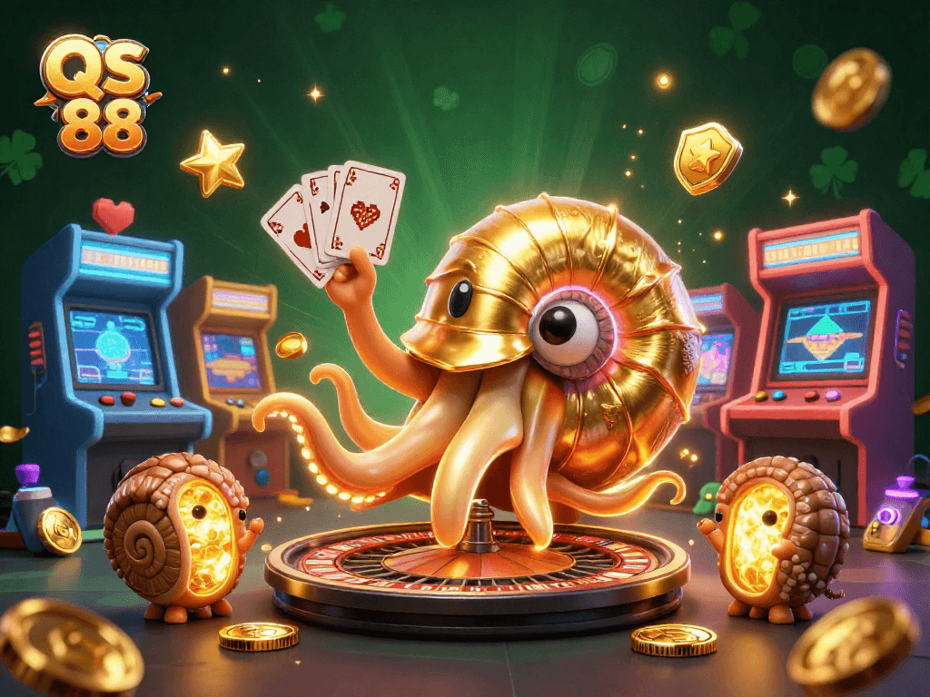 Experience thrilling gameplay at QS 88 with a dynamic 3D casino atmosphere.