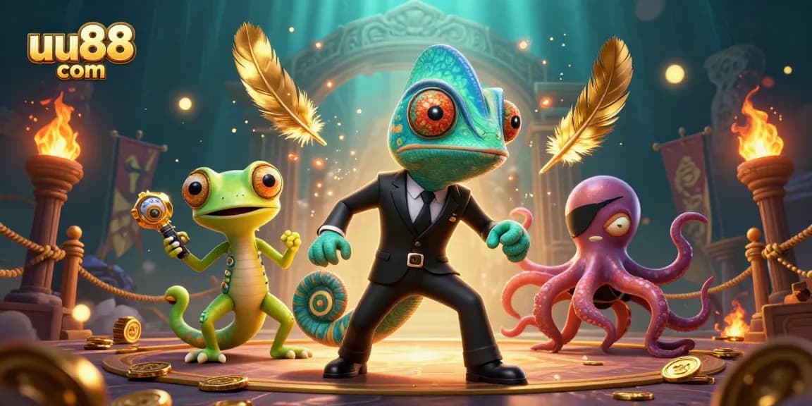 Experience thrilling gaming action at uu88 com with vibrant characters and dynamic casino elements.