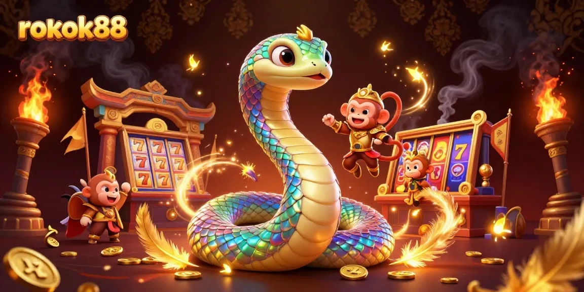 Experience thrilling moments at rokok88 with shimmering coins and dynamic gaming elements.