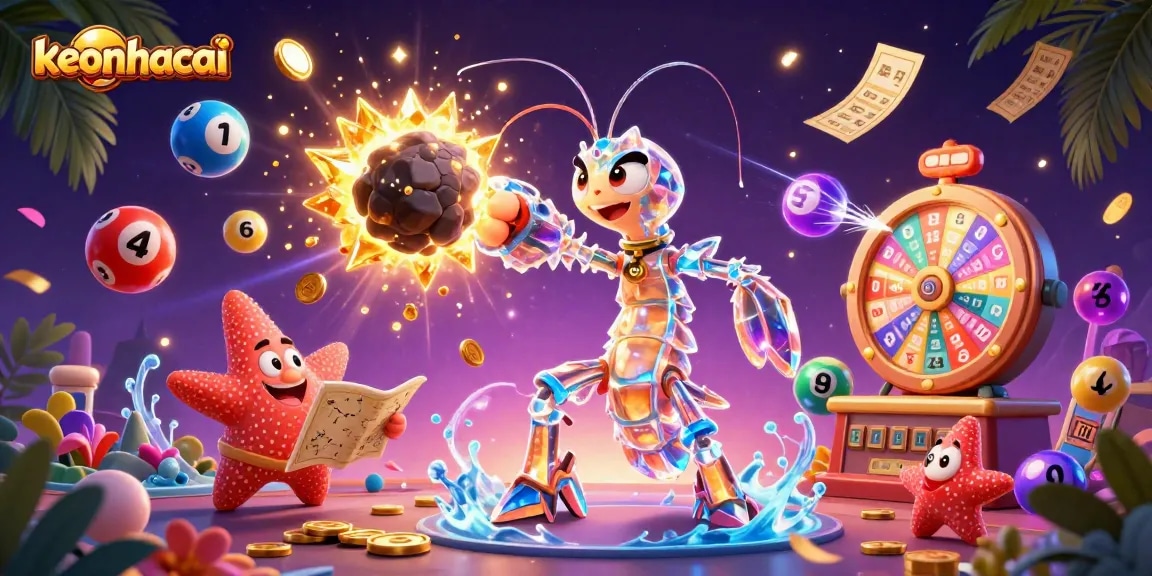 Engage with thrilling keonhacai adventures featuring a samurai mantis shrimp and vibrant lottery elements.