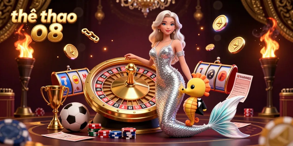 Experience the thrill of gambling with thể thao o8 in an engaging 3D casino illustration blending elegance and excitement.