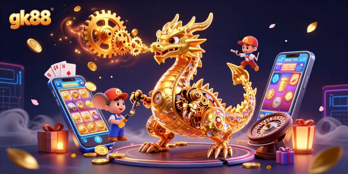 Engage with gk88 for dynamic slot gaming excitement amid golden treasures and vibrant action.