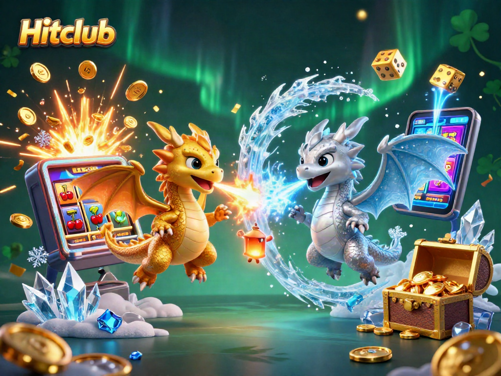 Experience thrilling gameplay at Hitclub with vibrant dragons and dynamic casino elements.