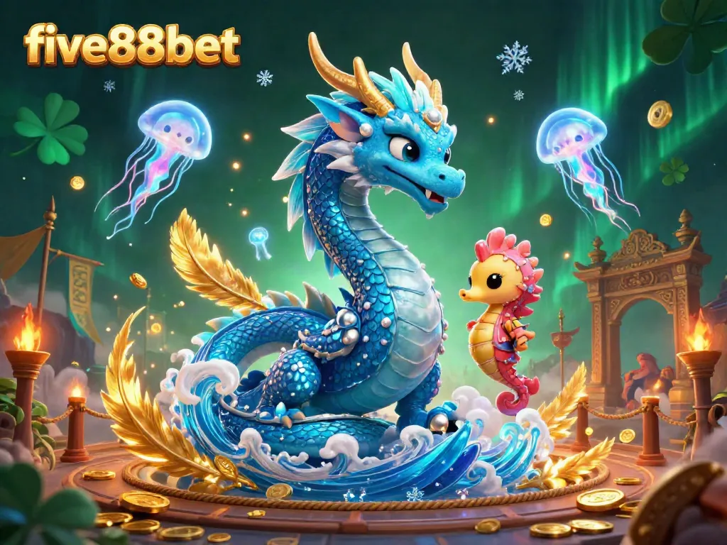 Win big at the five88bet casino with majestic dragon and vibrant ocean theme