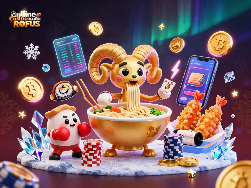 Engage with exciting online casinoer uden ROFUS as a giant ramen bowl dealer showcases gameplay.