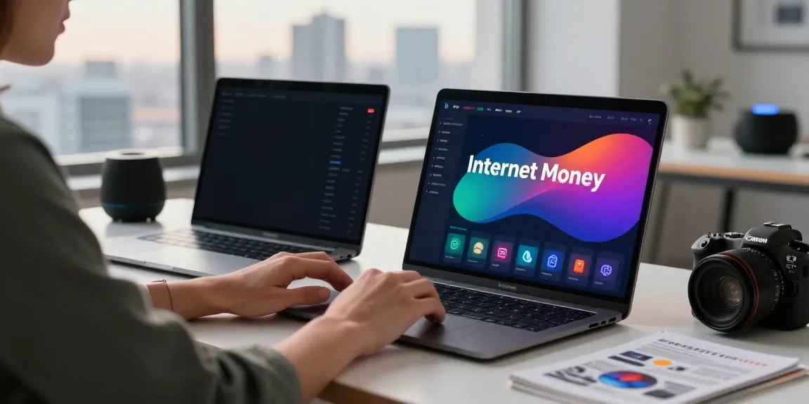 Engaging workspace highlighting internet-money cryptocurrency wallet interface.
