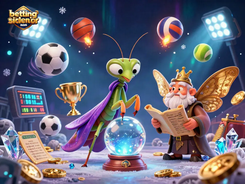 Experience betting sider uden ROFUS through a mystical scene of fortune tellers and dynamic sports elements.