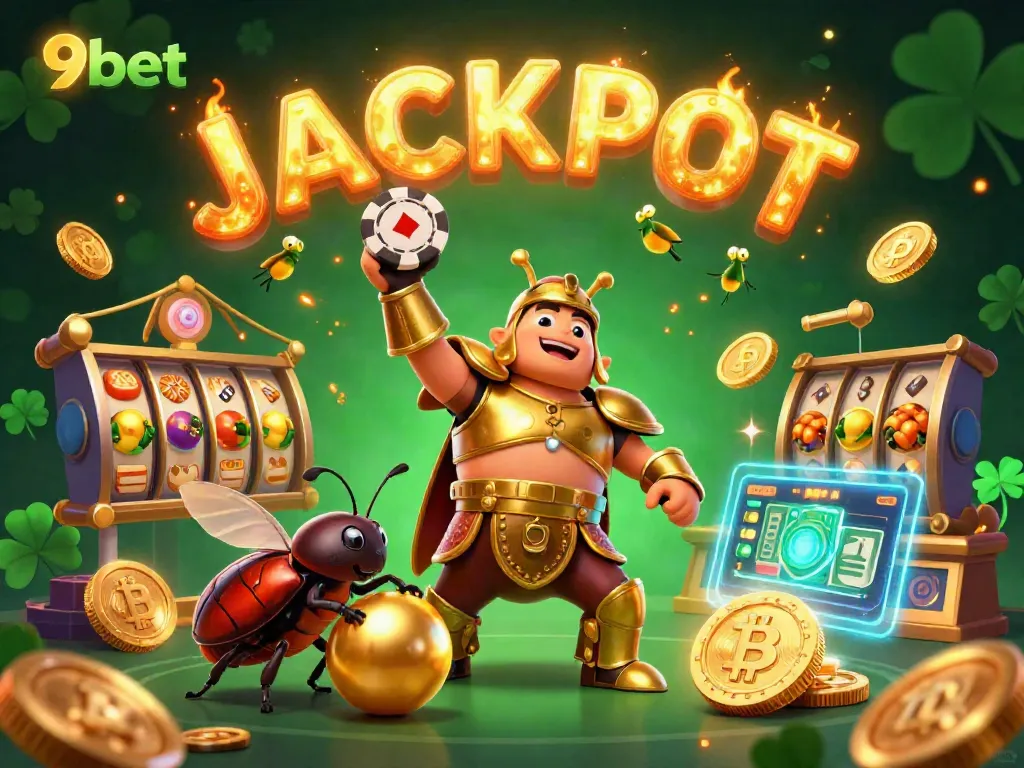 Experience the thrill of 9bet with vibrant visual elements depicting interactive casino moments.