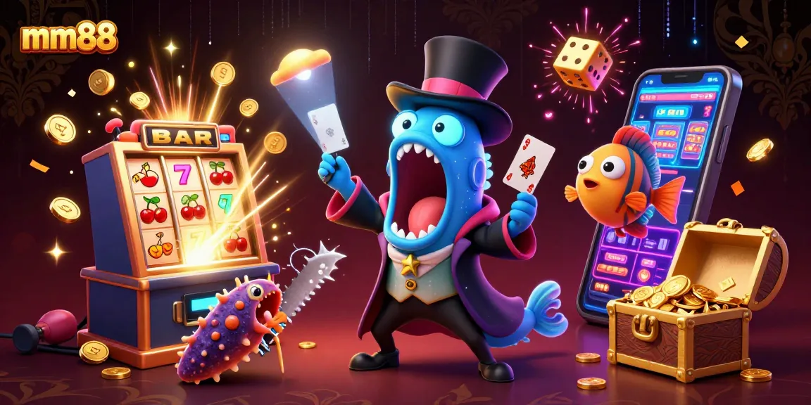 Experience thrilling moments with mm88 in a vibrant underwater casino scene.