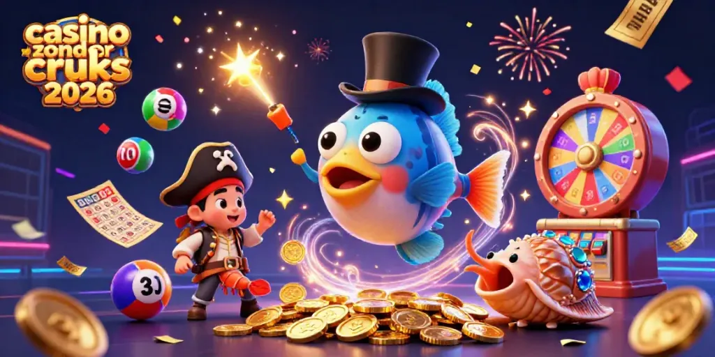 Experience the thrill of casino zonder cruks 2026 with vibrant characters and game elements attracting excitement.
