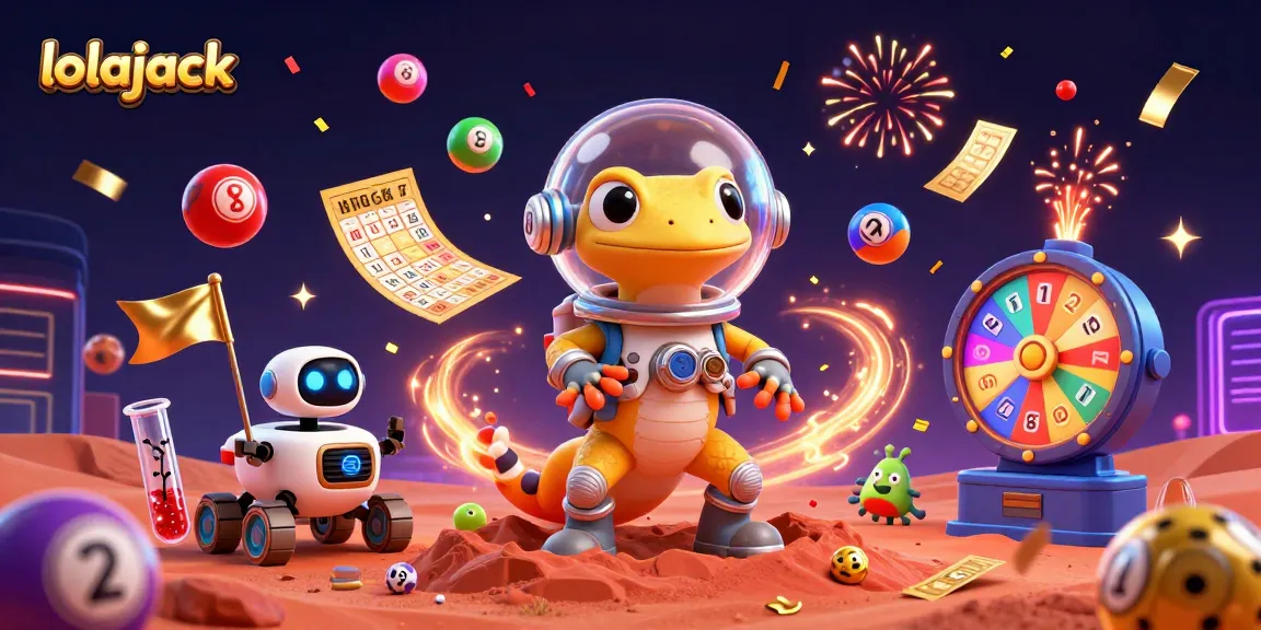 Experience the thrill of the lolajack casino with vibrant games and dynamic excitement in this 3D scene.