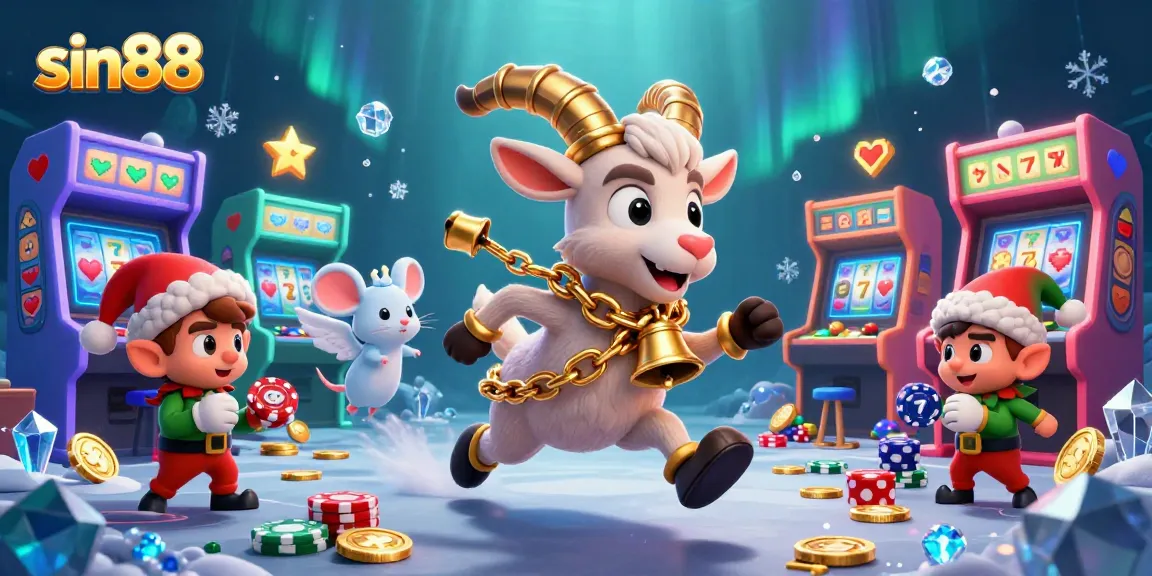 Catch the festive chaos at sin88's holiday-horror casino with Krampus, an angel mouse, and elf gremlins!