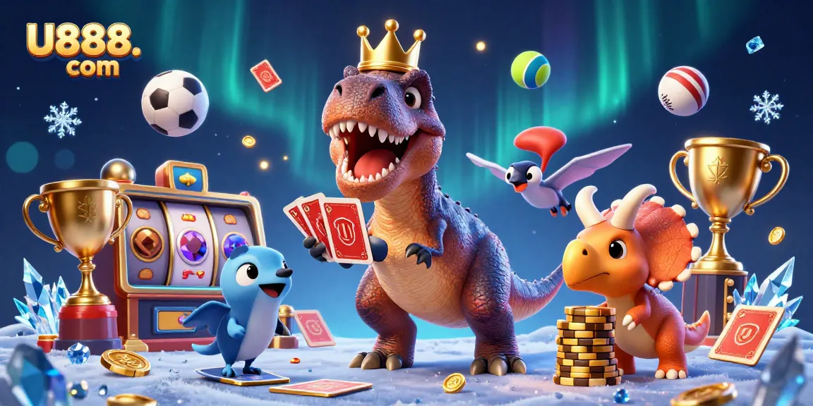 Engage in thrilling gaming at U888. com with lively characters and casino elements.