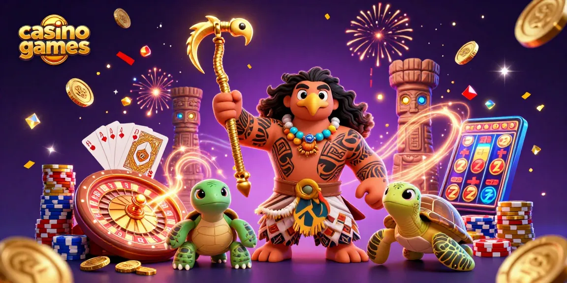 Experience thrilling casino games with our vibrant 3D illustration showcasing luck and excitement.