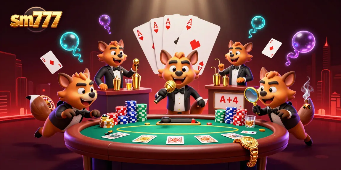 Experience the vibrant energy of sm777 in this dynamic casino scene featuring hyenas.