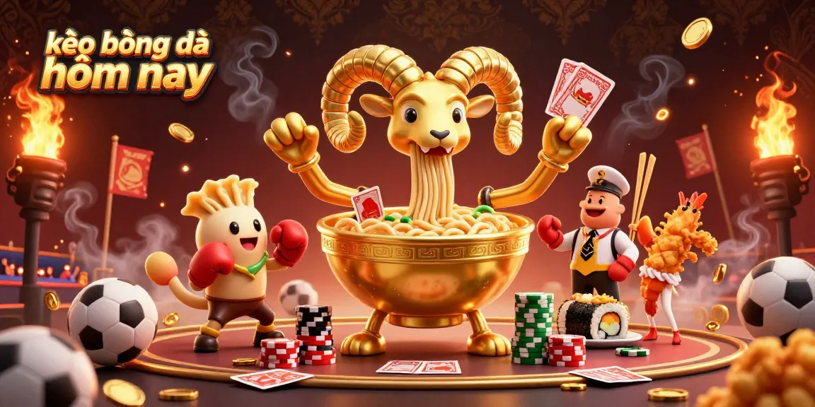 Experience vibrant 3D cartoon action in kèo bóng đá hôm nay with dynamic sports betting elements.